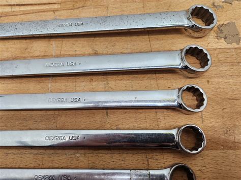 10 Piece Snap On SAE 12 Point Combination Wrench Set OEX 11 32 To 11 16