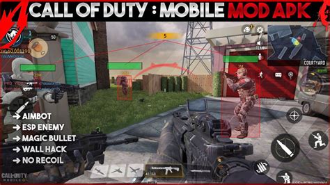 Call Of Duty Mobile Mod Apk Global Garena Android Ios Pc Aimbot Magic Bullet Wall