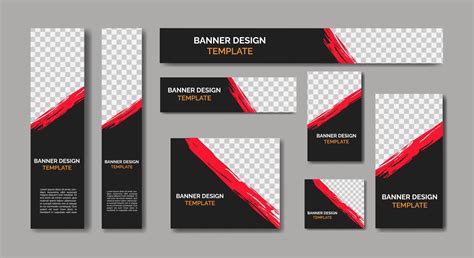 Set Of Ad Banner Template Design 7847669 Vector Art at Vecteezy