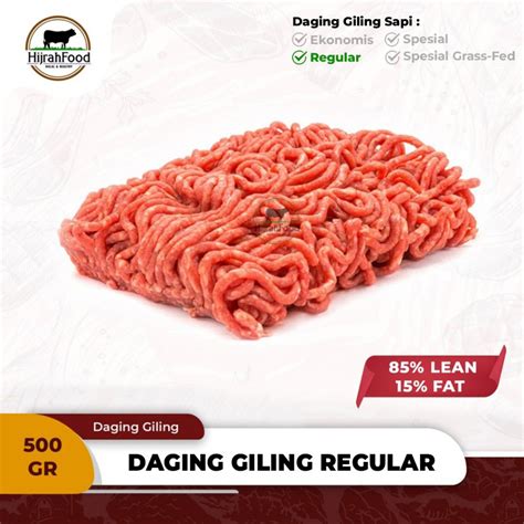 Jual Hijrahfood Daging Giling Sapi Minced Ground Beef Regular 500