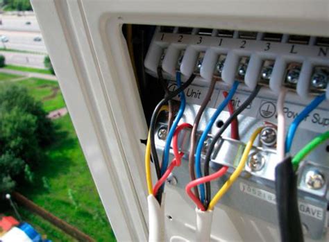 Подключение наружного блока кондиционера схема подключения