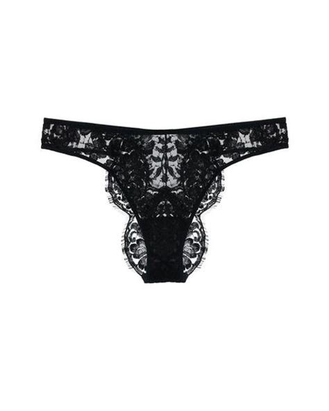 La Perla Brazilian Brief In Leavers Lace In Black Lyst