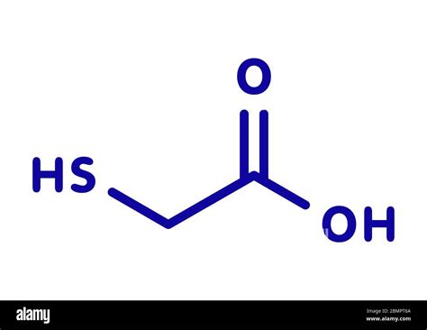 Thioglycolic acid molecule Cut Out Stock Images & Pictures - Alamy