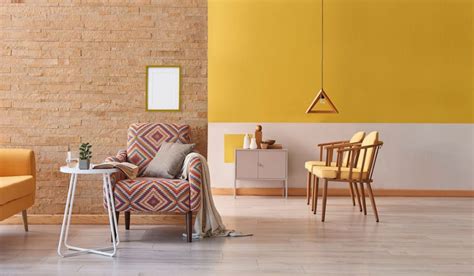 Living Room Mustard Yellow Walls Baci Living Room