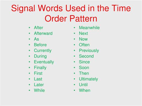 Examples Of Signal Words Stonekoti