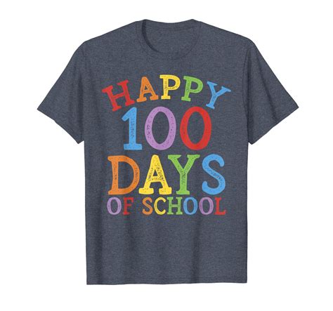 Happy 100 Days Of School Shirt 100th Day Rainbow Color Gift T-Shirt