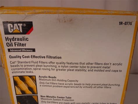 Caterpillar Cat Hydraulic Oil Filter 1r 0778 And Similar Items