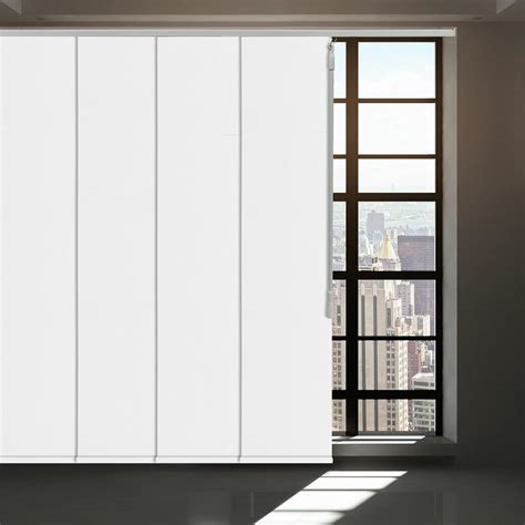 Amazon.com: Light Filtering Cordless Sliding Panel Track Blind, 4-Rail