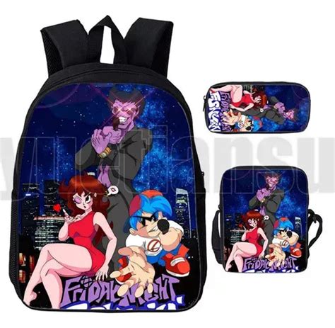 Solvify Mochila d Hot Videojuego Friday Night Funkin d Set Pi Meses sin interés