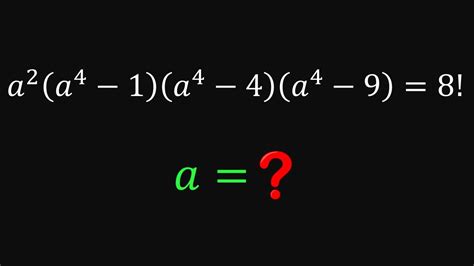 Solve In R Factorial Equation Can You Solve Youtube