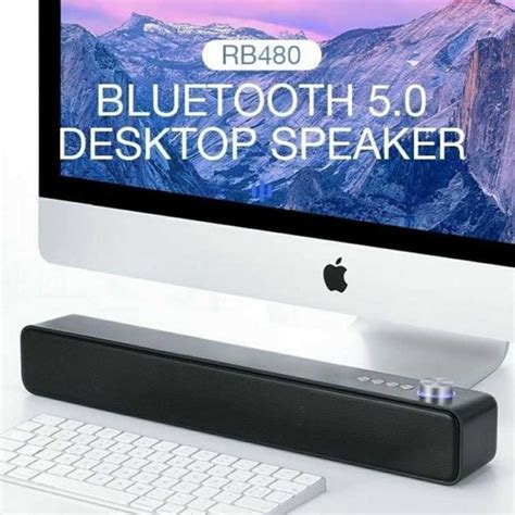 Jual RoBot RB480 Desktop Bluetooth Speaker Sound Bar Suara Bass