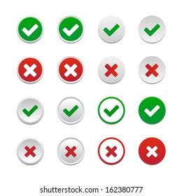 Validation Buttons Vector Available Stock Illustration 162380777