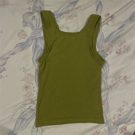 Nude Lucy Green Tank Depop