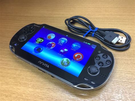 【やや傷や汚れあり】美品 動作確認済み Ps Vita Playstation Vita Wi Fiモデル クリスタル・ブラック Pch