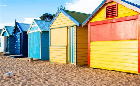 Bathing boxes at Brighton Beach, Australia — Stock Photo © stanciuc1 ...