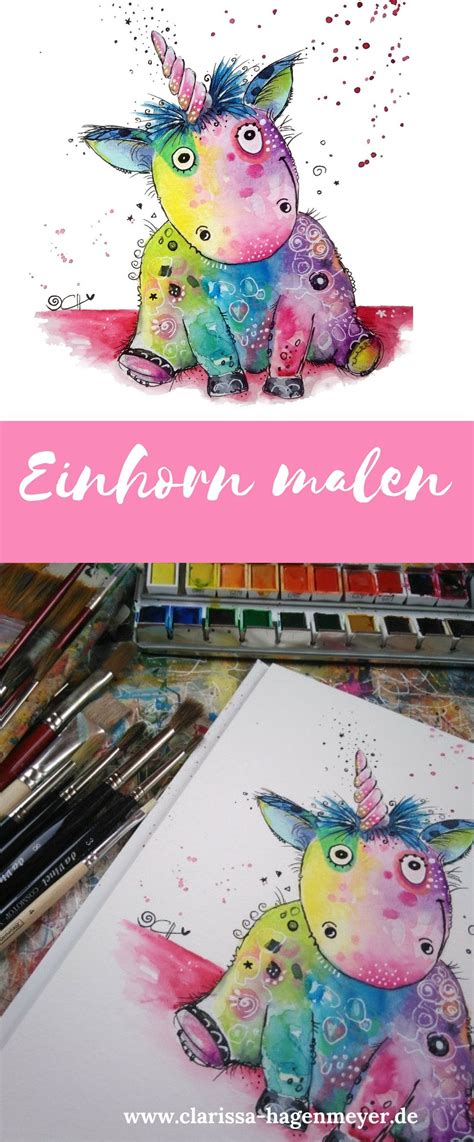 Einhorn Malen Anleitung Ganz Einfach Lerne Wie Du Ein Buntes Und