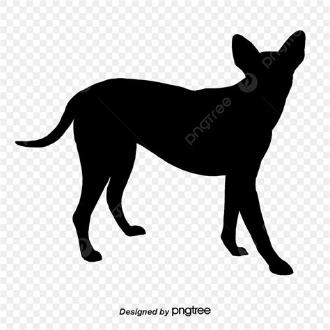 Black Dog Silhouette, Silhouette, Animal, Pets PNG Transparent Clipart ...