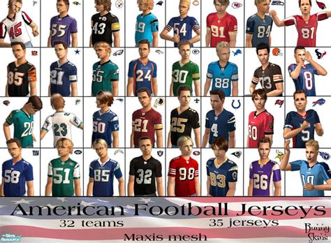 *Bunny*'s American Football Jerseys Superset