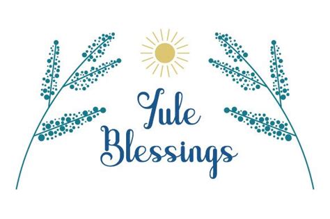 Yule Blessings SVG Cut file by Creative Fabrica Crafts · Creative Fabrica