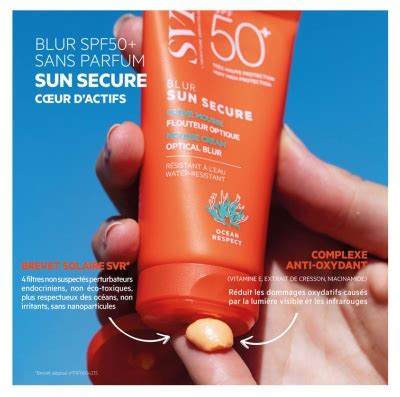 SVR Sun Secure Blur Crème Mousse Flouteur Optique SPF50 Sans Parfum 50 ml