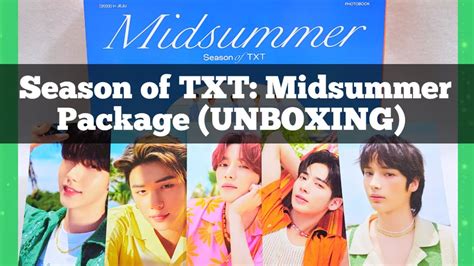 Season Of Txt Midsummer Package Unboxing Youtube