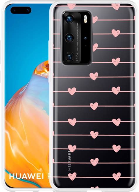 Huawei P40 Pro Hoesje Pink Love Designed By Cazy Bol