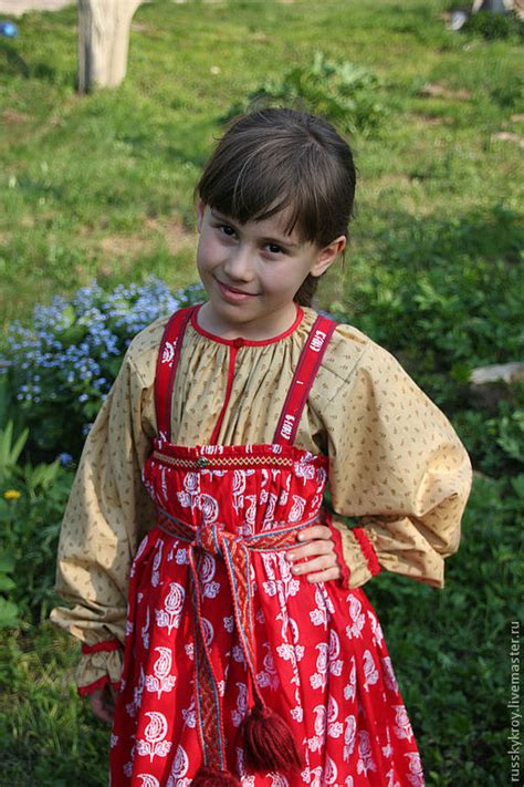 Костюм для девочки (сарафан, рубашка, пояс) в интернет-магазине на ...