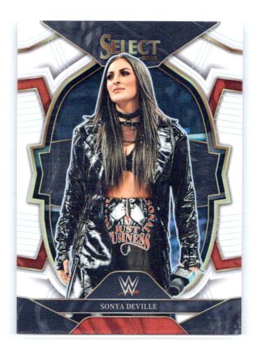 2023 Panini Select WWE 74 Sonya Deville White Prizm Concourse 100 125