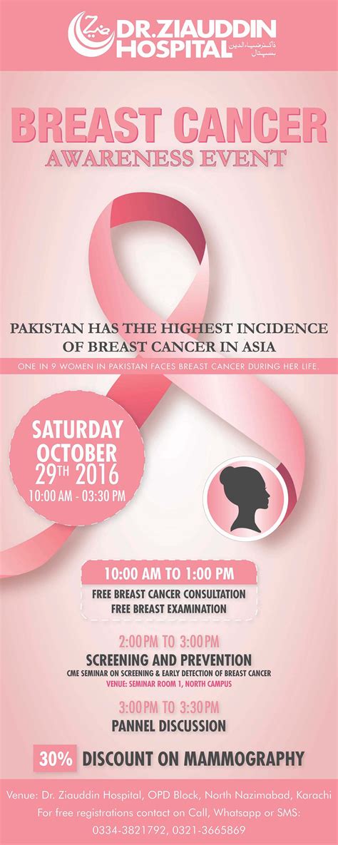 Breast Cancer Awareness Event - Dr. Ziauddin Hospital