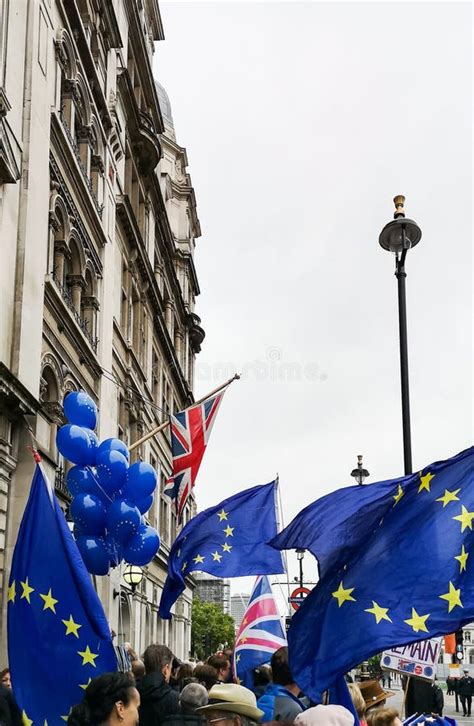 Brexit Day Protest In London Editorial Photo Image Of Placards Exit