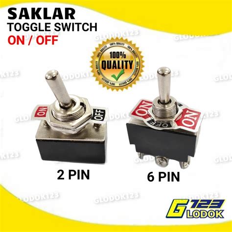 Jual Saklar Switch Toggle Togle Tombol On Off Pin Kaki Pc