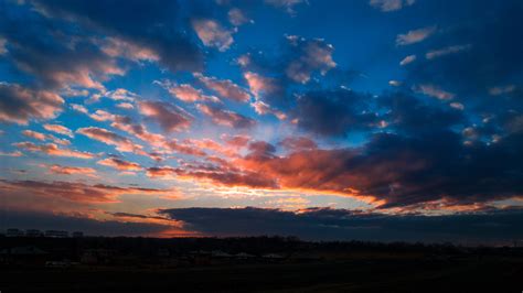 Fotos Gratis Horizonte Nube Amanecer Puesta De Sol Campo Luz De