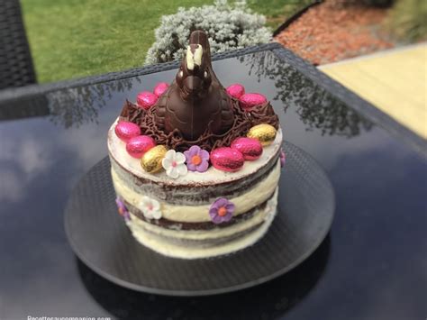 Naked Cake Ou G Teau Tages Vanille Chocolat Recette Par Recettes Au Companion Ou Pas