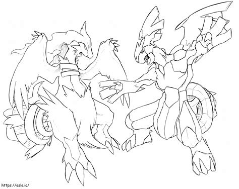 Reshiram 5 Coloring Page