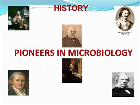 HISTORICAL ASPECTS OF MICROBIOLOGY HISTORY PIONEERS IN MICROBIOLOGY