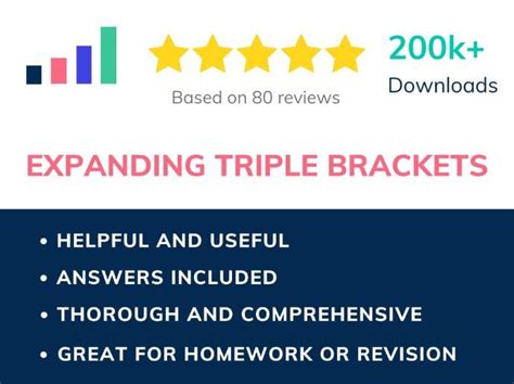 Expanding triple brackets | Teaching Resources 