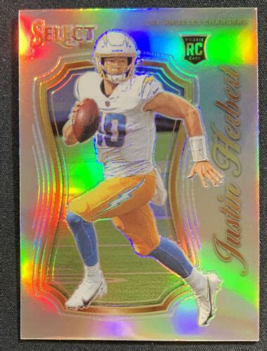 Justin Herbert 2020 Panini Select Certified Silver Prizm Rookie Rc Scr