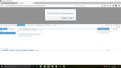 Boîte de dialogue JavaScript : Affichage conditionnel d'une alerte