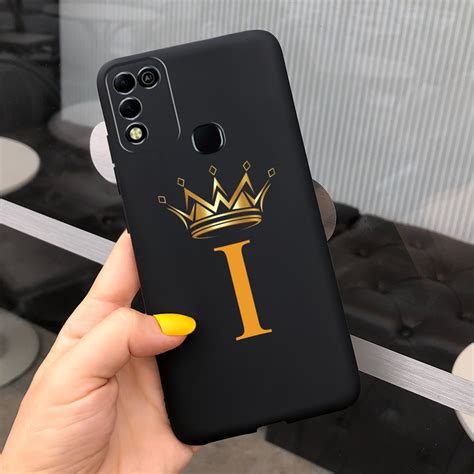 Infinix Hot 11 Play 2022 Capa Luxo Letras Alfabeto Pintado Proteção Total Macia Hot11 Matte Case