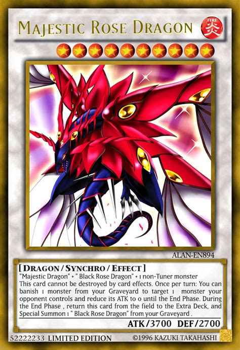 Majestic Rose Dragon By ALANMAC95 On DeviantArt Yugioh Dragon Cards