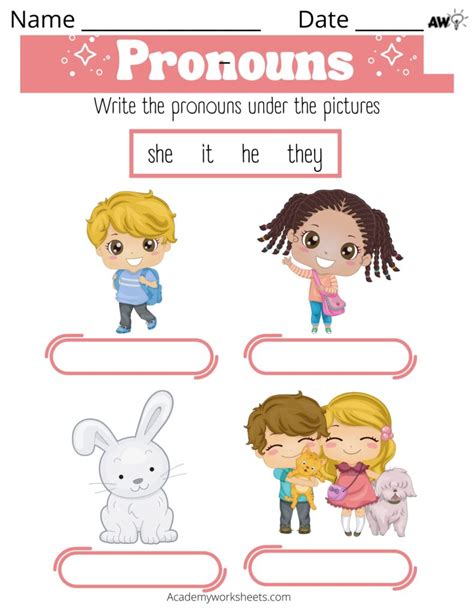 Pronoun Worksheets Academy Worksheets Worksheets Library