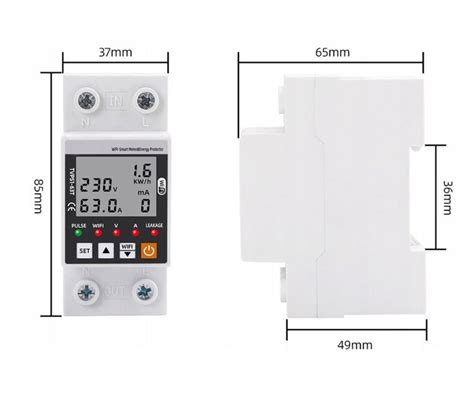 Licznik Pr Du Energii Mocy Tuya Wifi Na Szyn Din Erli Pl