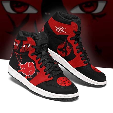 Akatsuki Jordan Sneakers Custom Naruto Anime Shoes – LittleOwh