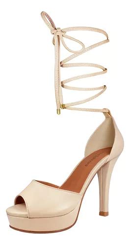 Salto Alto Tamanhos Especiais 40 41 42 43 Nude Mod 2193 2 Parcelamento Sem Juros