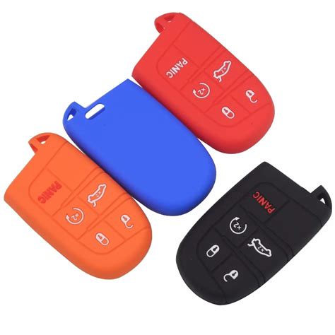 5 Buttons Remote Silicon Key FOB Case Cover Cap Sleeve Skin For Jeep