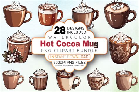 Hot Cocoa Mug PNG Clipart Design Graphic By AllisonSuns Creative Fabrica