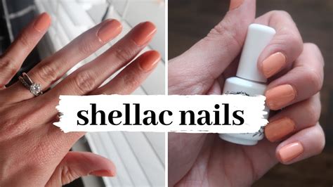 Shellac Nails At Home Shellac Manicure Youtube