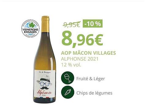 Promo Aop Mâcon Villages Alphonse 2021 12 Vol chez La Vignery