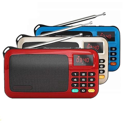 Rolton W405 Portable Mini FM Radio TF Card USB Receiver Music Player ...