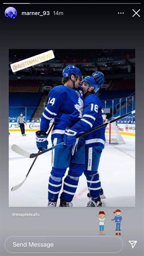 mitch n auston in mitch’s instagram | Hockey humor, Nhl hockey teams, Mitch marner